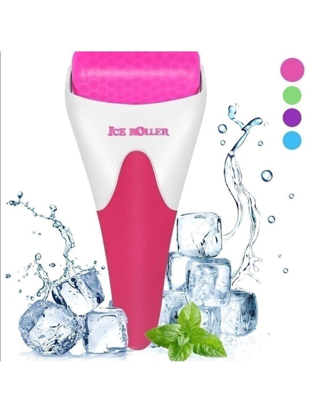 NEW-ICE roller faceMassager tightens/Reduces pores